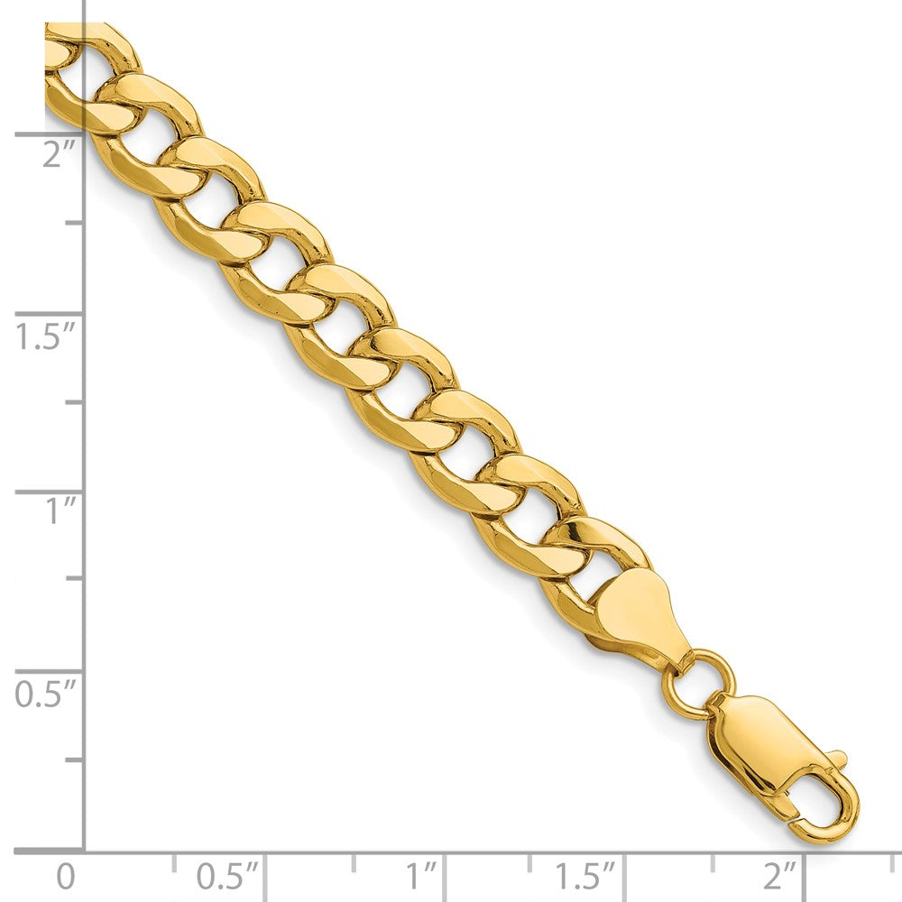 14k 7.5mm Semi-Solid Curb Chain - Product Photo