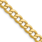 14k 7.5mm Semi-Solid Curb Chain - Product Photo