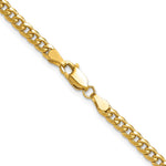 14k 3.5mm Semi-Solid Miami Cuban Chain - Product Photo