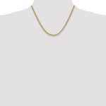 14k 3.5mm Semi-Solid Miami Cuban Chain - Product Photo