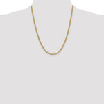 14k 3.5mm Semi-Solid Miami Cuban Chain - Product Photo