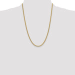 14k 3.5mm Semi-Solid Miami Cuban Chain - Product Photo