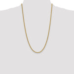 14k 3.5mm Semi-Solid Miami Cuban Chain - Product Photo