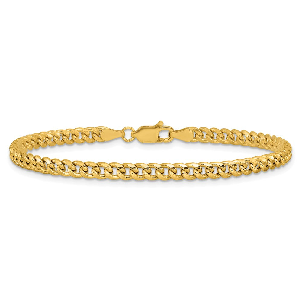 14k 3.5mm Semi-Solid Miami Cuban Chain - Product Photo