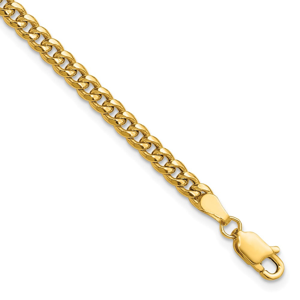 14k 3.5mm Semi-Solid Miami Cuban Chain - Product Photo