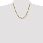 14k 4.5mm Semi-Solid Miami Cuban Chain - Product Photo