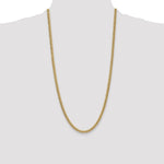 14k 4.5mm Semi-Solid Miami Cuban Chain - Product Photo