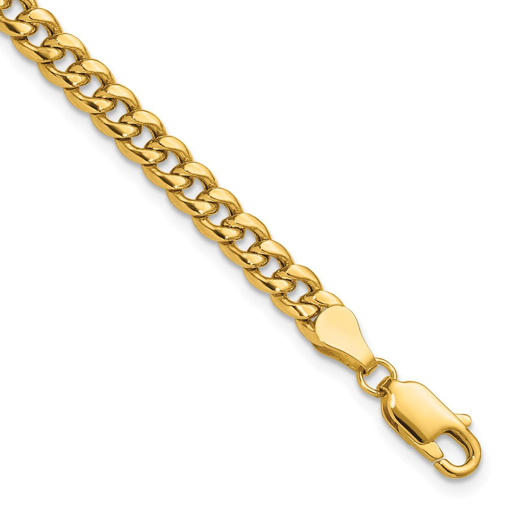14k 4.5mm Semi-Solid Miami Cuban Chain - Product Photo