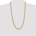 14k 5.25mm Semi-Solid Miami Cuban Chain - Product Photo