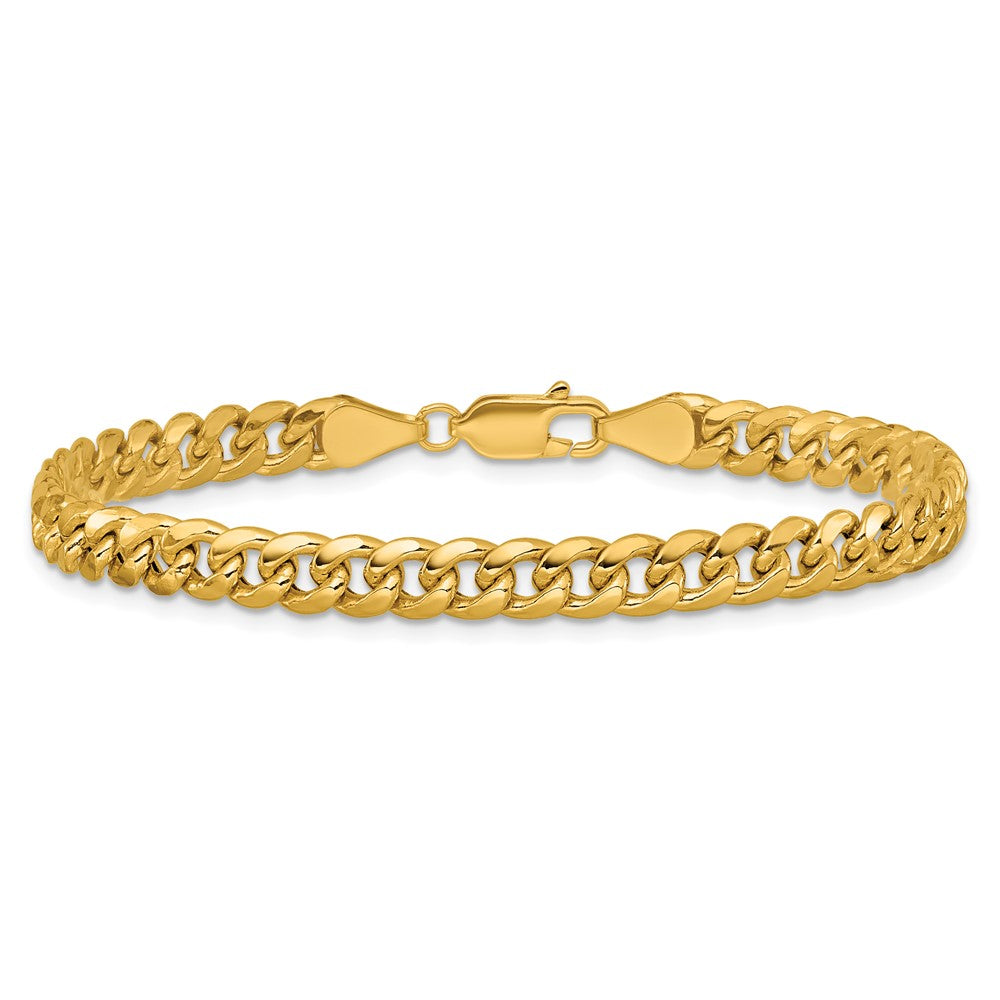 14k 5.25mm Semi-Solid Miami Cuban Chain - Product Photo