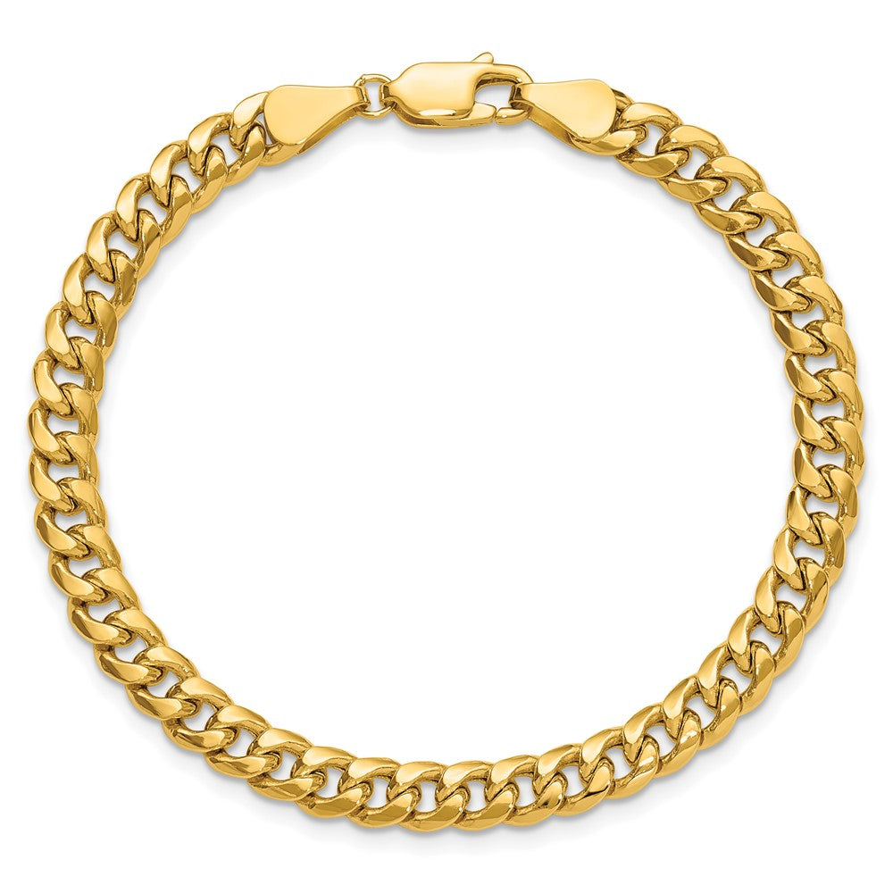 14k 5.25mm Semi-Solid Miami Cuban Chain - Product Photo