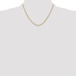 14ky 2.5mm Semi-Solid Rope Chain - Product Photo