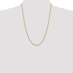 14ky 2.5mm Semi-Solid Rope Chain - Product Photo