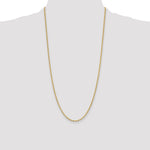 14ky 2.5mm Semi-Solid Rope Chain - Product Photo