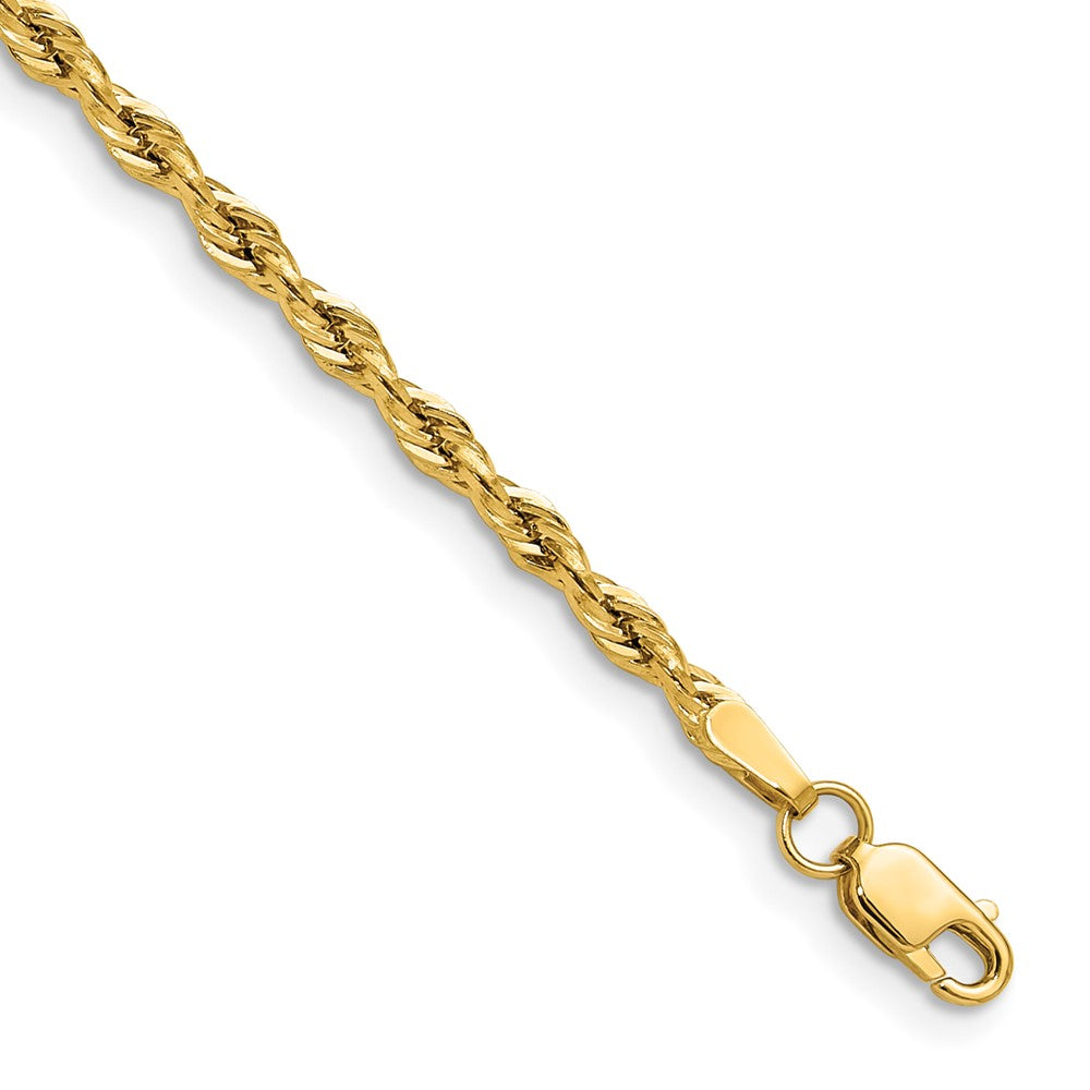 14ky 2.5mm Semi-Solid Rope Chain - Product Photo
