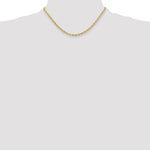 14ky 3.5mm Semi-Solid Rope Chain - Product Photo