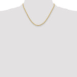 14ky 3.5mm Semi-Solid Rope Chain - Product Photo