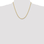 14ky 3.5mm Semi-Solid Rope Chain - Product Photo