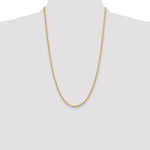 14ky 3.5mm Semi-Solid Rope Chain - Product Photo