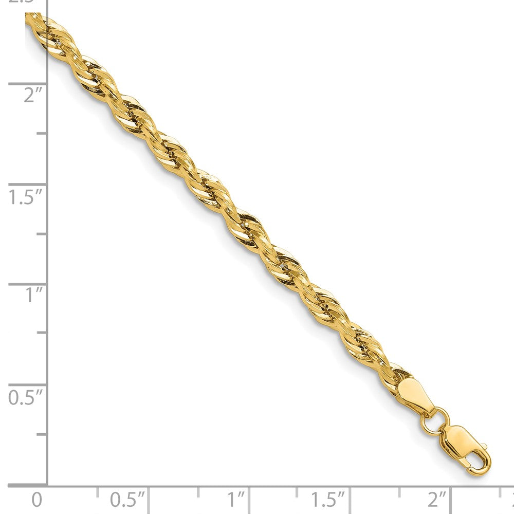 14ky 3.5mm Semi-Solid Rope Chain - Product Photo