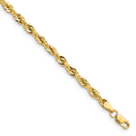 14ky 3.5mm Semi-Solid Rope Chain - Product Photo