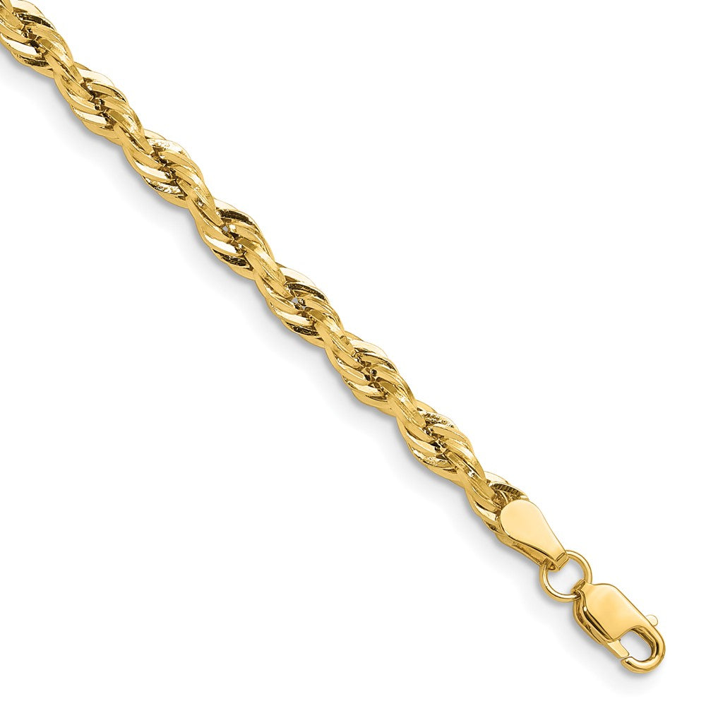 14ky 3.5mm Semi-Solid Rope Chain - Product Photo