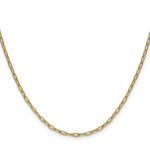 14k 2.2mm Semi-Solid Beveled Paperclip Chain - Product Photo