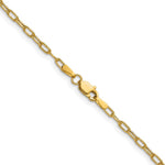 14k 2.2mm Semi-Solid Beveled Paperclip Chain - Product Photo
