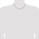 14k 2.2mm Semi-Solid Beveled Paperclip Chain - Product Photo