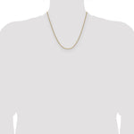 14k 2.2mm Semi-Solid Beveled Paperclip Chain - Product Photo