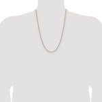 14k 2.2mm Semi-Solid Beveled Paperclip Chain - Product Photo