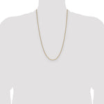 14k 2.2mm Semi-Solid Beveled Paperclip Chain - Product Photo