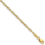 14k 2.2mm Semi-Solid Beveled Paperclip Chain - Product Photo