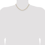14k 3.0mm Semi-Solid Beveled Paperclip Chain - Product Photo