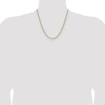 14k 3.0mm Semi-Solid Beveled Paperclip Chain - Product Photo