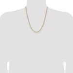 14k 3.0mm Semi-Solid Beveled Paperclip Chain - Product Photo