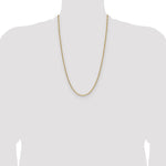 14k 3.0mm Semi-Solid Beveled Paperclip Chain - Product Photo