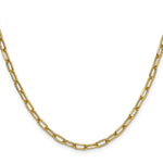 14k 3.7mm Semi-Solid Beveled Paperclip Chain - Product Photo