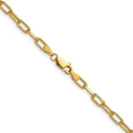 14k 3.7mm Semi-Solid Beveled Paperclip Chain - Product Photo