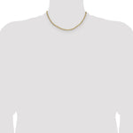 14k 3.7mm Semi-Solid Beveled Paperclip Chain - Product Photo