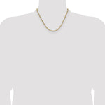 14k 3.7mm Semi-Solid Beveled Paperclip Chain - Product Photo