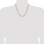 14k 3.7mm Semi-Solid Beveled Paperclip Chain - Product Photo