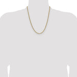 14k 3.7mm Semi-Solid Beveled Paperclip Chain - Product Photo