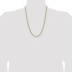 14k 3.7mm Semi-Solid Beveled Paperclip Chain - Product Photo