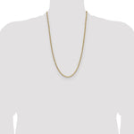 14k 3.7mm Semi-Solid Beveled Paperclip Chain - Product Photo