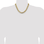 14k 11.3mm Semi-Solid Curb Chain - Product Photo