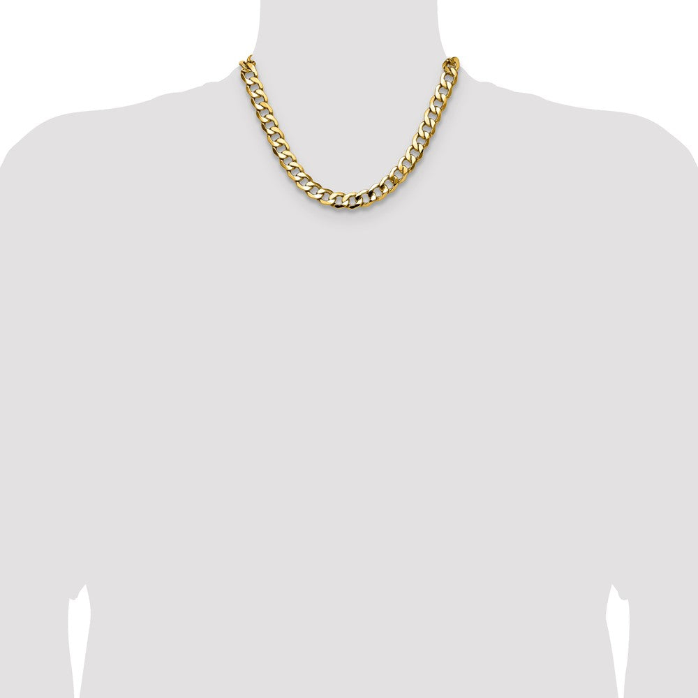 14k 11.3mm Semi-Solid Curb Chain - Product Photo