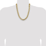 14k 11.3mm Semi-Solid Curb Chain - Product Photo