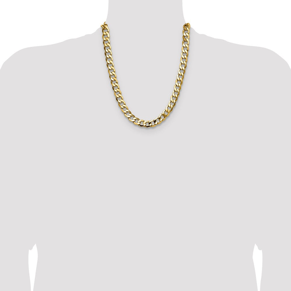 14k 11.3mm Semi-Solid Curb Chain - Product Photo