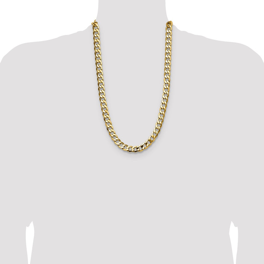 14k 11.3mm Semi-Solid Curb Chain - Product Photo